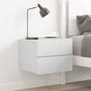 vidaXL Bedside Cabinet White 40x30x30 cm Engineered Wood