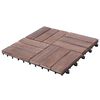 vidaXL Decking Tiles 11 pcs 30x30 cm Solid Reclaimed Wood