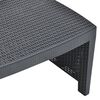 vidaXL 3 Piece Garden Lounge Set Plastic Anthracite