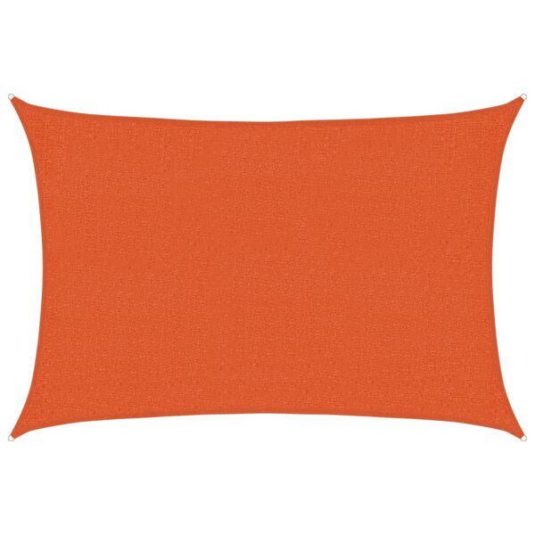 vidaXL Sunshade Sail 160 g/m² Orange 2x2.5 m HDPE