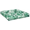 vidaXL Pallet Cushions 2 pcs Leaf Pattern Fabric