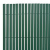 vidaXL Double-Sided Garden Fence PVC 90x500 cm Green