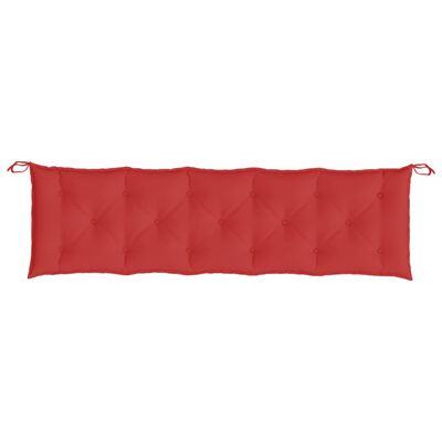 vidaXL Garden Bench Cushion Red 180x50x7 cm Oxford Fabric