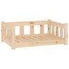 vidaXL Dog Bed 75.5 x 55.5 x 28 cm Natural