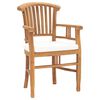 vidaXL 7 Piece Garden Dining Set with Cushions Solid Teak Wood