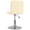 vidaXL Swivel Dining Chairs 6 pcs Cream Fabric