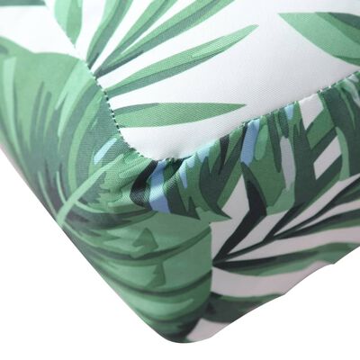vidaXL Pallet Cushion Leaves 80x80x12 cm Fabric