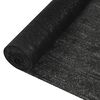 vidaXL Privacy Net Black 2x25 m HDPE 195 g/m&sup2;