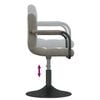 vidaXL Swivel Dining Chairs 2 pcs Light Grey Velvet