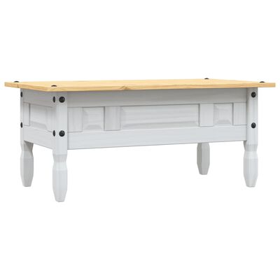 vidaXL Coffee Table Mexican Pine Corona Range White 100x55x44 cm