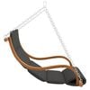 vidaXL Swing Chair without Swing Frame with Cushion Solid Bent Wood