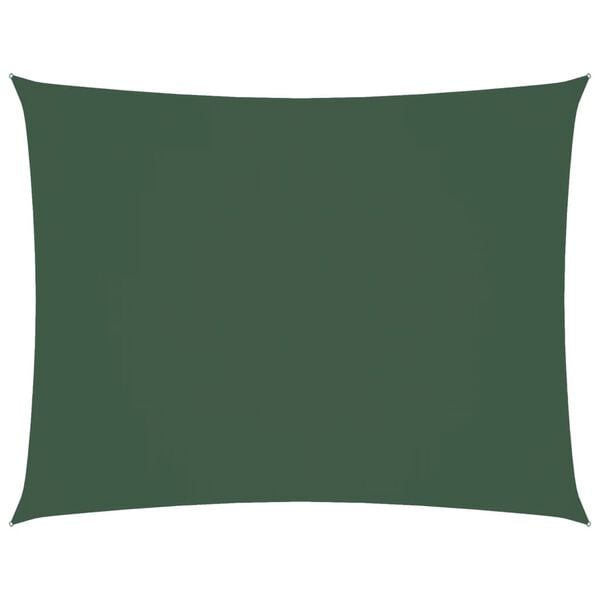 vidaXL Sunshade Sail Oxford Fabric Rectangular 3.5x5 m Dark Green