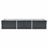 vidaXL Garden Raised Bed Anthracite 240x80x45 cm Galvanised Steel