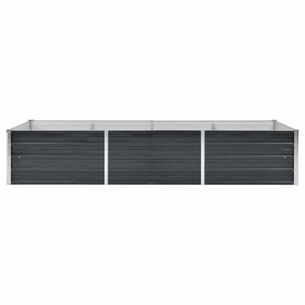 vidaXL Garden Raised Bed Anthracite 240x80x45 cm Galvanised Steel