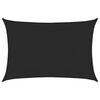 vidaXL Sunshade Sail 160 g/m&sup2; Black 5x6 m HDPE