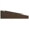 vidaXL Garden Bed Brown 110x200 cm Poly Rattan