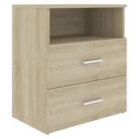 vidaXL Bed Cabinet Sonoma Oak 50x32x60 cm