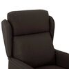 vidaXL Recliner Chair Dark Brown 66.5 x 94 x 101.5 cm Polyester