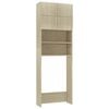 vidaXL Washing Machine Cabinet Sonoma Oak 64x25.5x190 cm Engineered Wood