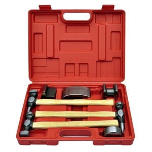 vidaXL 7-Piece Auto Body Hammer and Dolly Dent Repair Set
