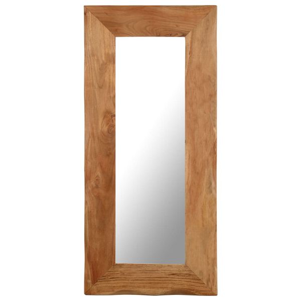 vidaXL Cosmetic Mirror 50x110 cm Solid Acacia Wood