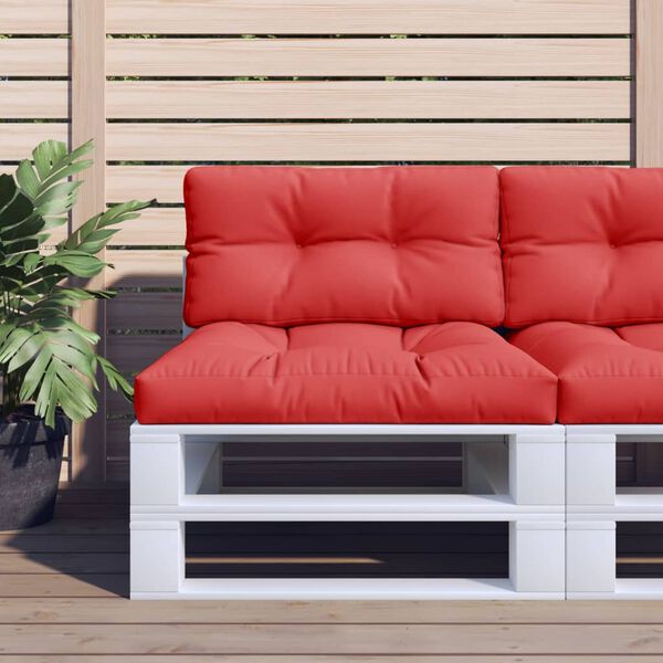 vidaXL Pallet Cushion Red 70x40x12 cm Fabric