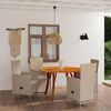 vidaXL 5 Piece Garden Dining Set Beige