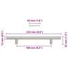 vidaXL Cabinet Handles 10 pcs Silver 160 mm Stainless Steel