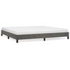 vidaXL Bed Frame without Mattress Dark Grey 200x200 cm Velvet