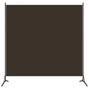 vidaXL Room Divider Brown 175x180 cm Fabric