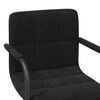 vidaXL Swivel Dining Chairs 6 pcs Black Velvet