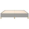 vidaXL Bed Frame without Mattress Light Grey 180x200 cm Super King Fabric
