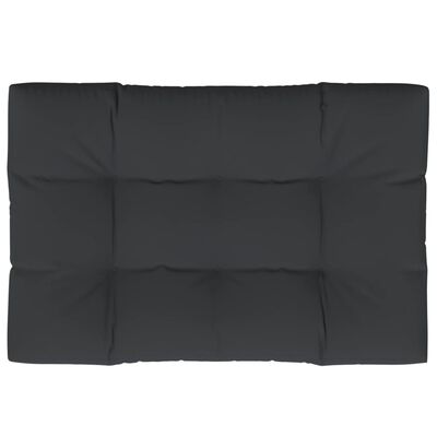 vidaXL Pallet Cushion Black 120x80x12 cm Fabric