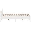 vidaXL Bed Frame without Mattress White 140x200 cm Solid Wood Pine