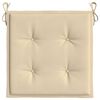 vidaXL Garden Chair Cushions 4 pcs Beige 50x50x4 cm Oxford Fabric