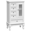 vidaXL Cabinet with 5 Drawers 2 Shelves White