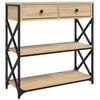 vidaXL Console Table Sonoma Oak 75x28x75 cm Engineered Wood