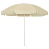 vidaXL Beach Parasol Sand Yellow 240 cm
