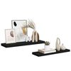 vidaXL Floating Wall Shelves 2 pcs Black 80x23.5x3.8 cm MDF