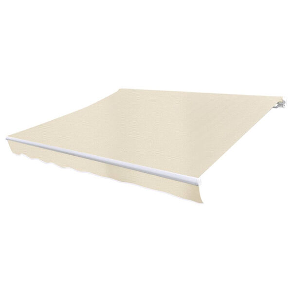 vidaXL Awning Top Sunshade Canvas Cream 4 x 3 m