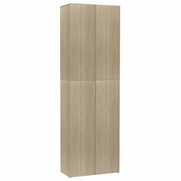 vidaXL Office Cabinet Sonoma Oak 60x32x190 cm Engineered Wood