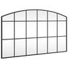 vidaXL Wall Mirror Black 100x60 cm Arch Iron