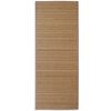 Rectangular Brown Bamboo Rug 80 x 200 cm