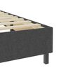 vidaXL Box Spring Bed Frame without Mattress Grey Fabric 90x200 cm