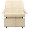vidaXL Pull Out Sofa Bed Cream 194 x 50 x 82 cm Plywood