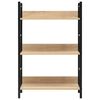 vidaXL 3-Layer Book Shelf Oak 60x27.6x90.5 cm Engineered Wood