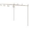 vidaXL Garden Arch | Antique Brown | Wrought Iron | Large | Decorative Inlays