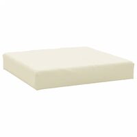 vidaXL Pallet Cushion Cream 60x60x8 cm Oxford Fabric