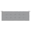 vidaXL Garden Bench Cushion Grey 150x50x4 cm Oxford Fabric