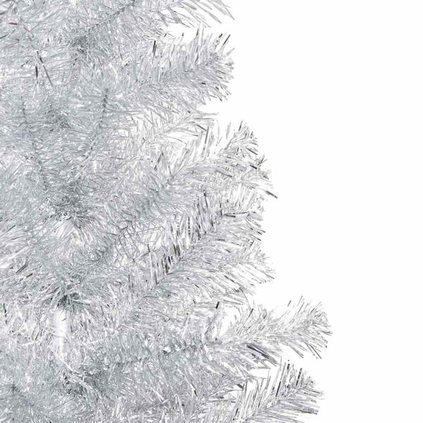 vidaXL Artificial Pre-lit Christmas Tree with Ball Set Silver 150 cm PET